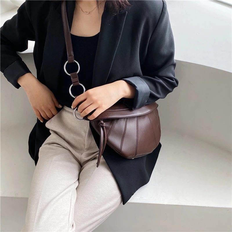 Felipe Crossbody-håndtaske I Læder Til Kvinder - Kaffe