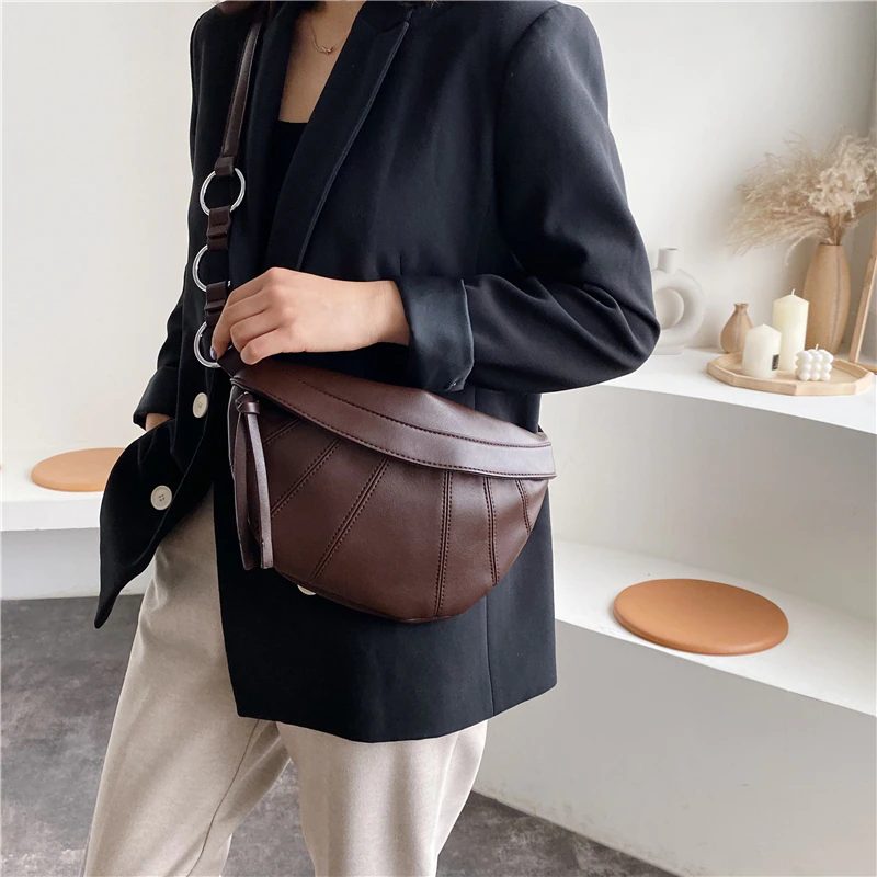 Felipe Crossbody-håndtaske I Læder Til Kvinder - Kaffe