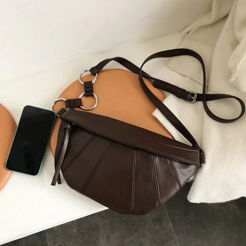 Felipe Crossbody-håndtaske I Læder Til Kvinder - Kaffe