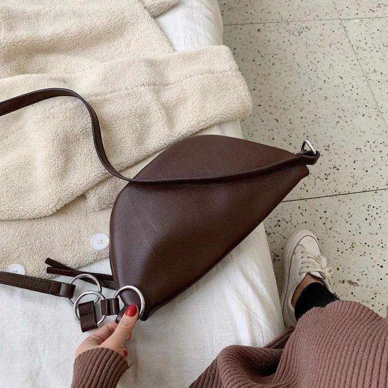 Felipe Crossbody-håndtaske I Læder Til Kvinder - Kaffe
