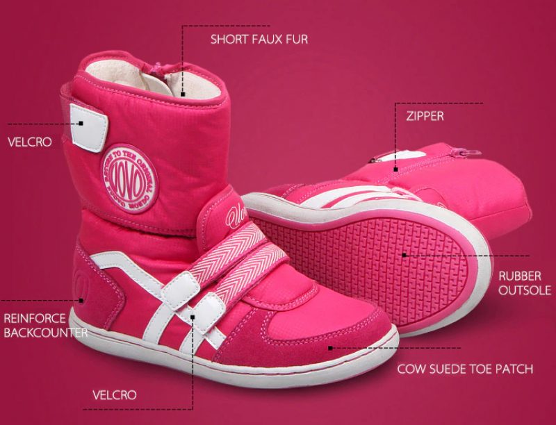 Fenti Unisex Snestøvle Til Børn - Pink Pels