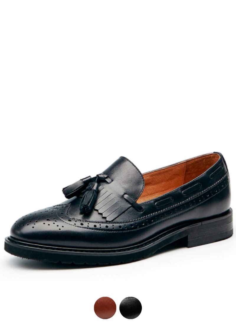 Filipo Dame Casual Læder Loafer Sorte Sko
