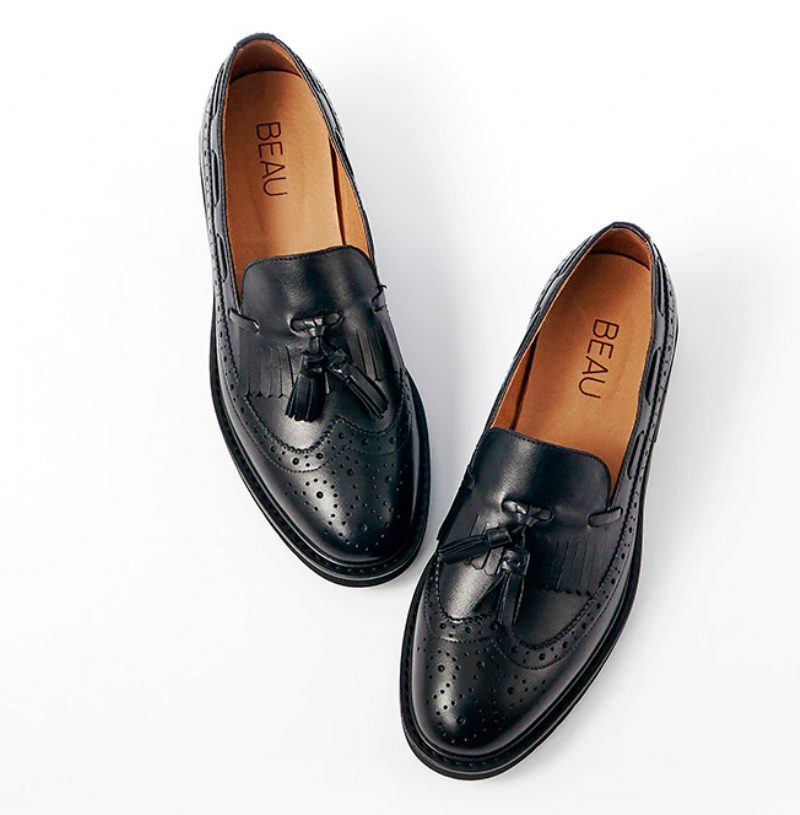 Filipo Dame Casual Læder Loafer Sorte Sko - Sort