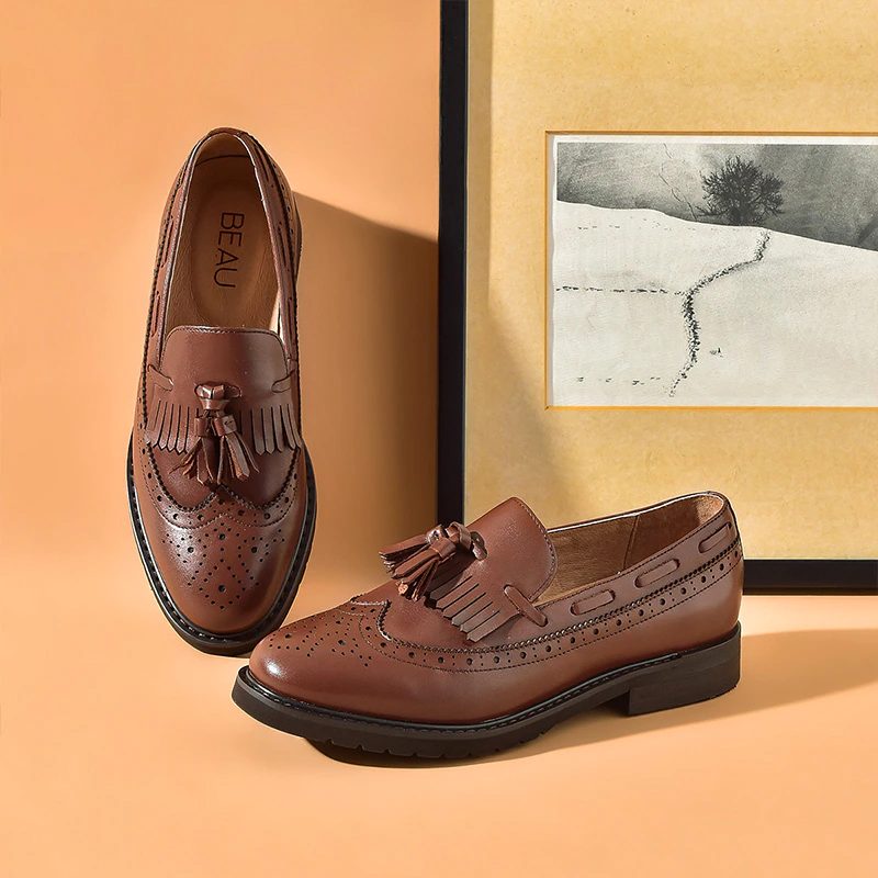 Filipo Dame Casual Læder Loafer Sorte Sko - Sort