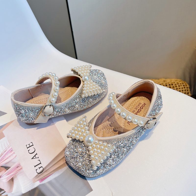 Florence Flade Sko Til Piger - Beige