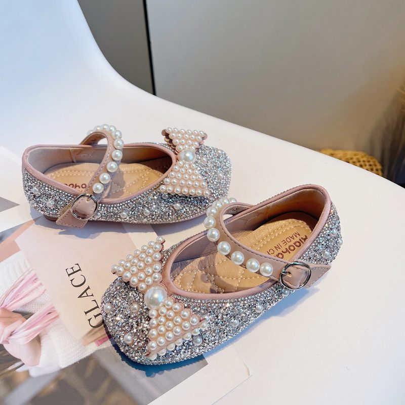 Florence Flade Sko Til Piger - Beige