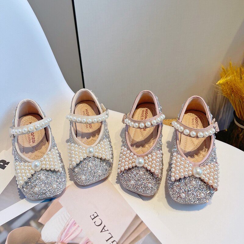 Florence Flade Sko Til Piger - Beige