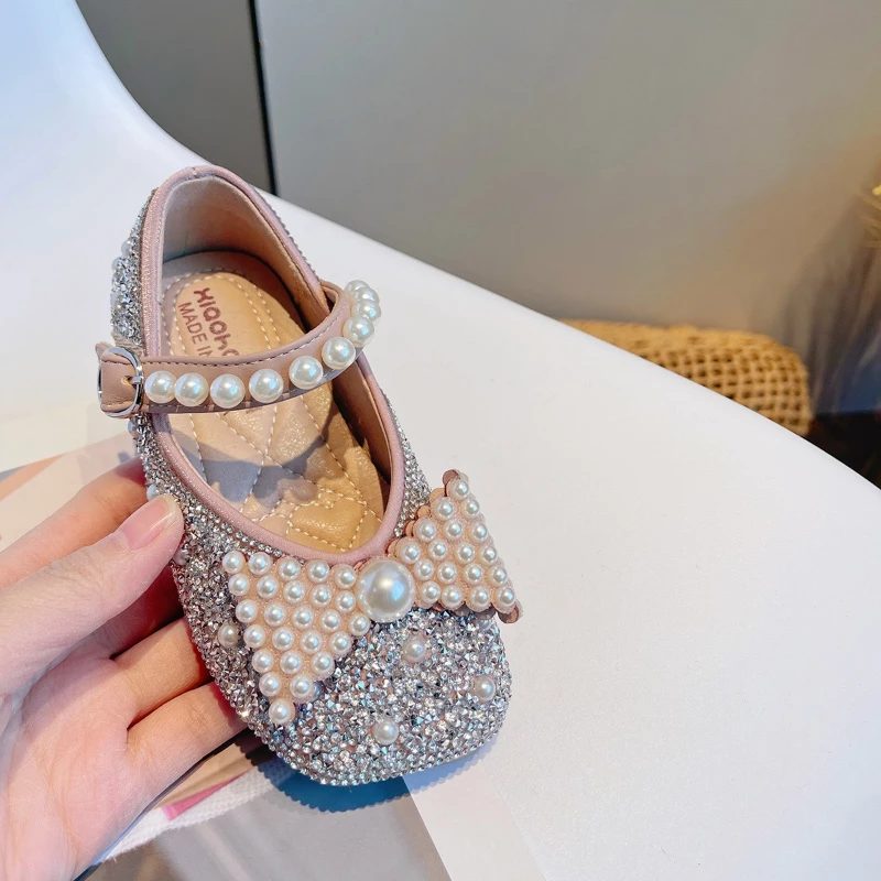 Florence Flade Sko Til Piger - Beige