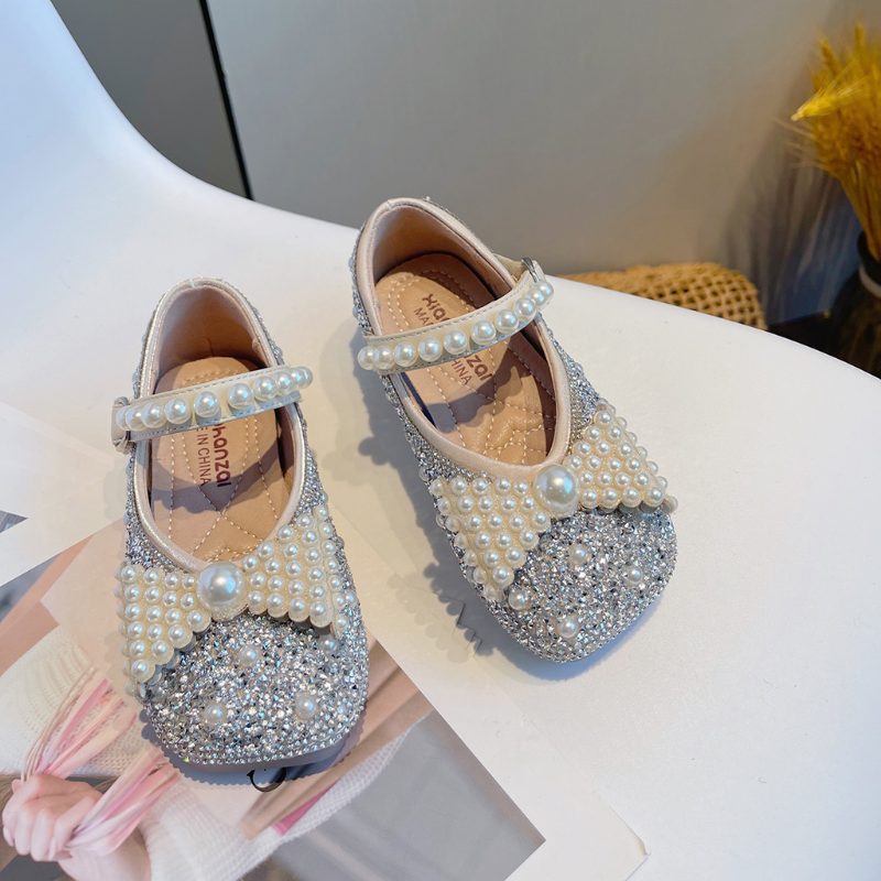 Florence Flade Sko Til Piger - Beige