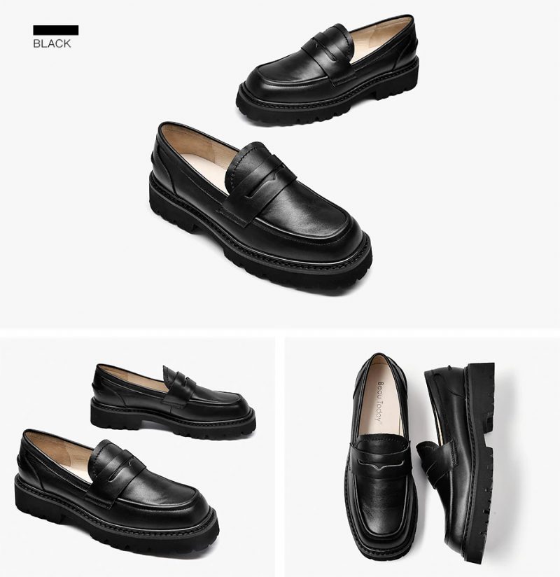 Fonsi Dame Platform Loafer - Sort
