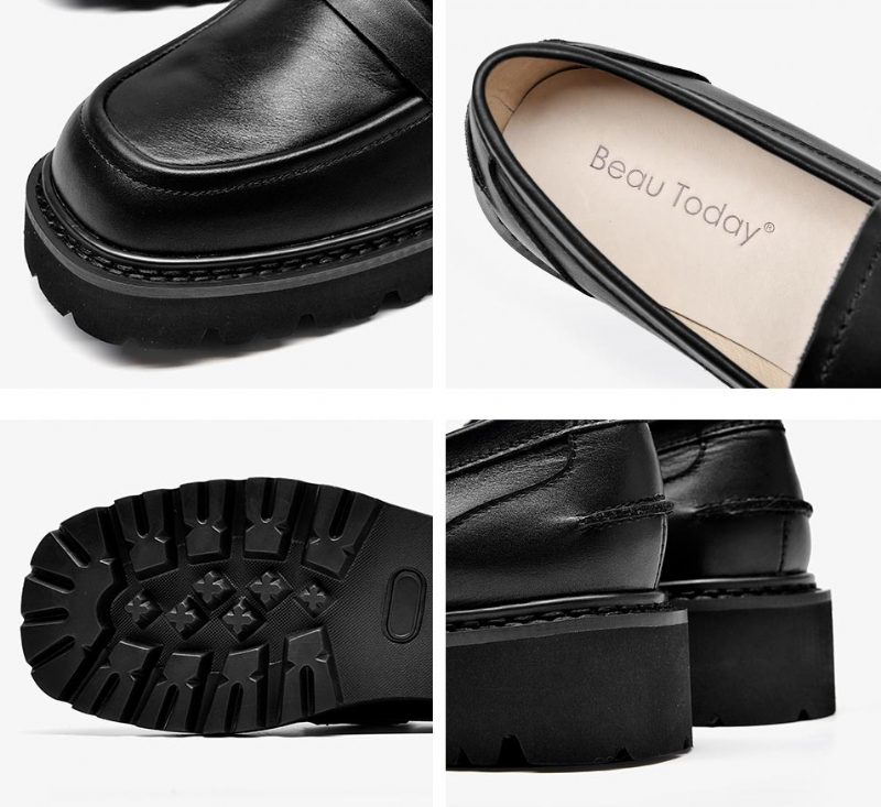 Fonsi Dame Platform Loafer - Sort