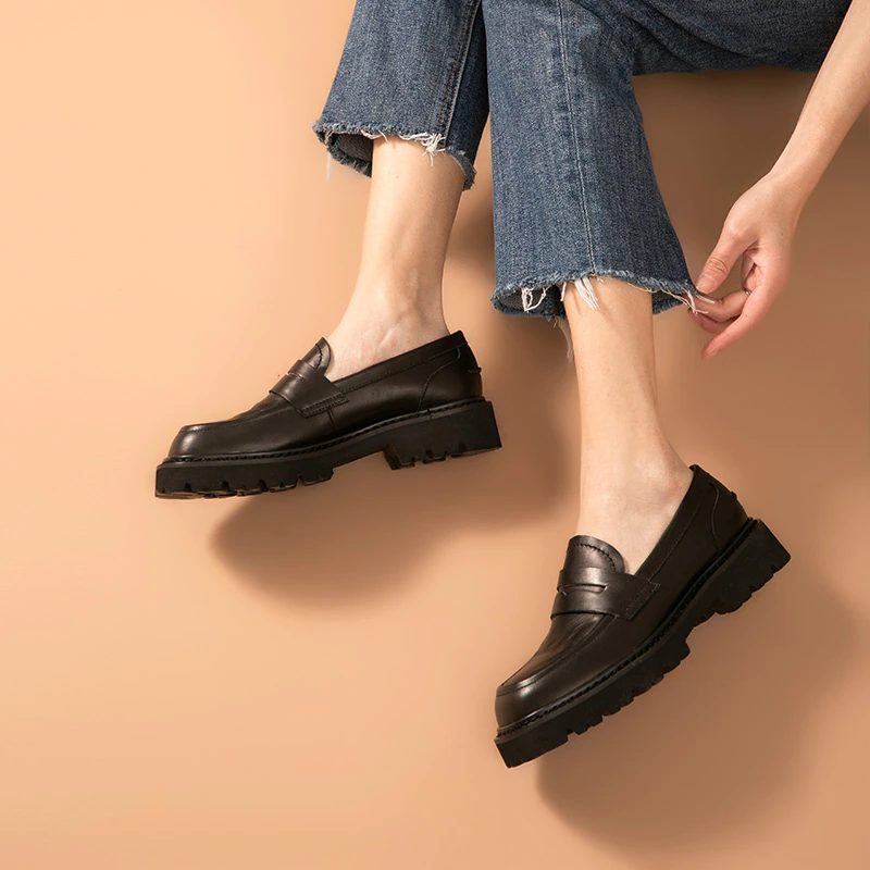 Fonsi Dame Platform Loafer - Sort