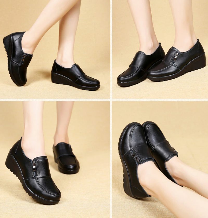 Francia Wedges-sko Til Kvinder - Sort
