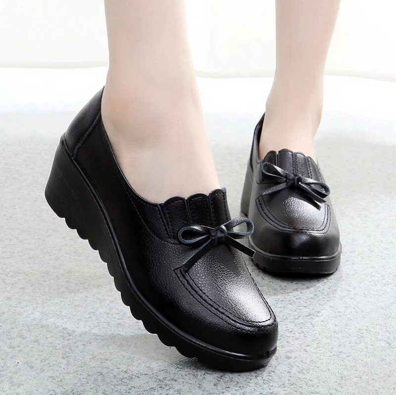 Francia Wedges-sko Til Kvinder - Sort