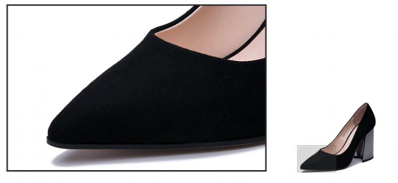Freda Pumps - Sort ruskind
