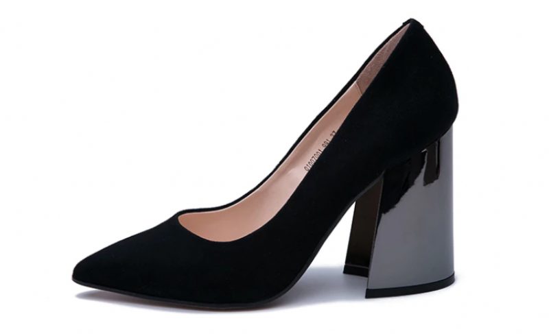 Freda Pumps - Sort ruskind