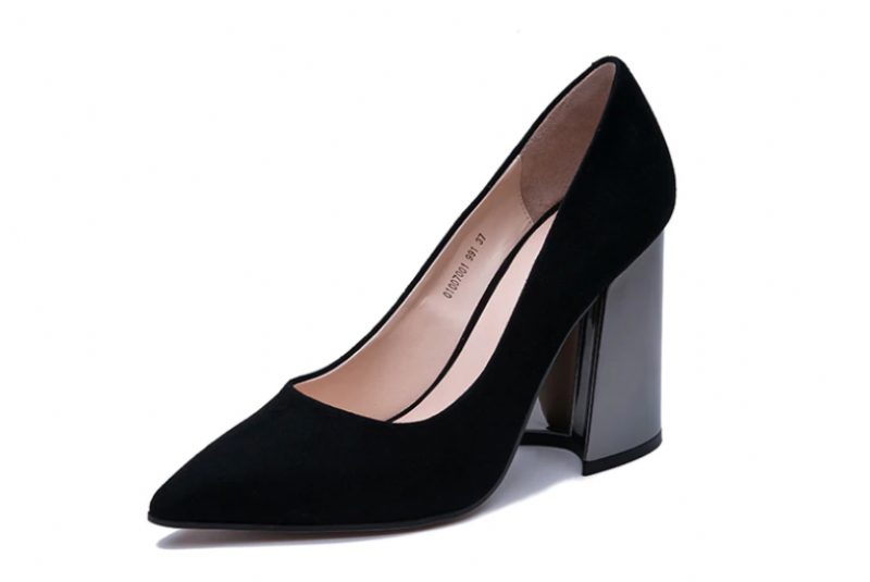 Freda Pumps - Sort ruskind