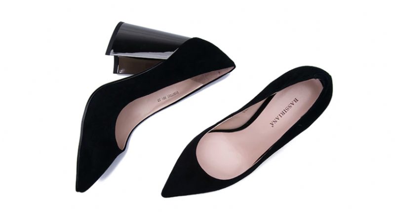 Freda Pumps - Sort ruskind