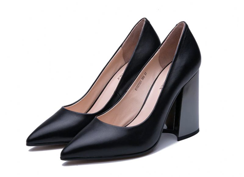 Freda Pumps - Sort ruskind