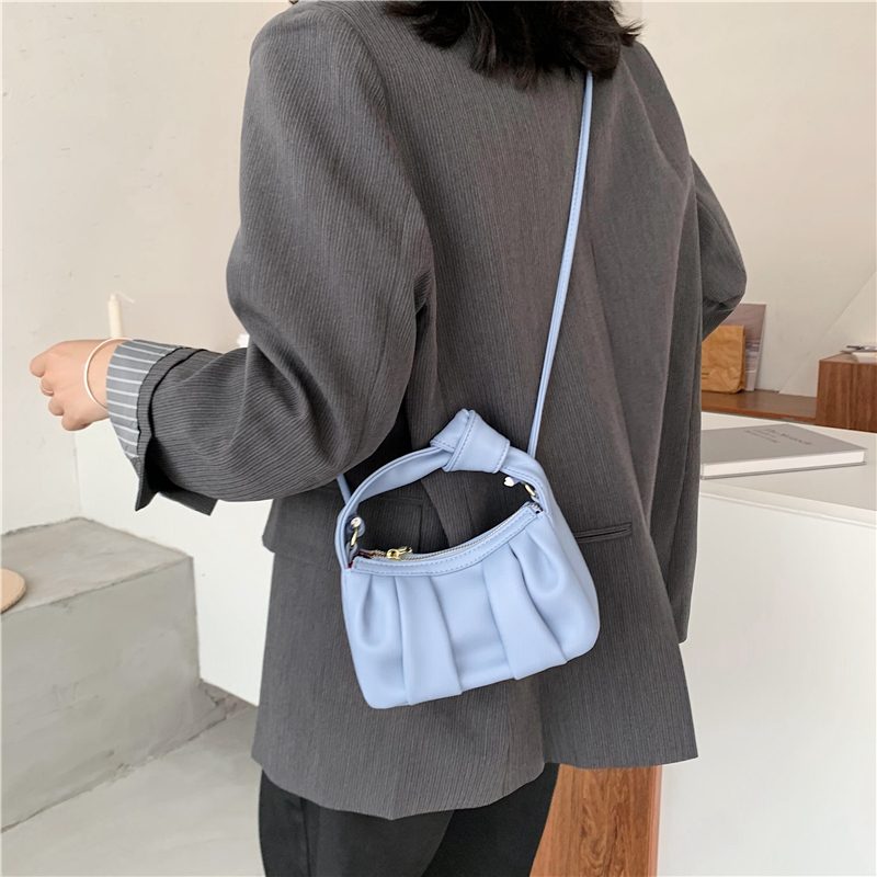 Frida Crossbody-håndtaske I Læder Til Kvinder - Blå