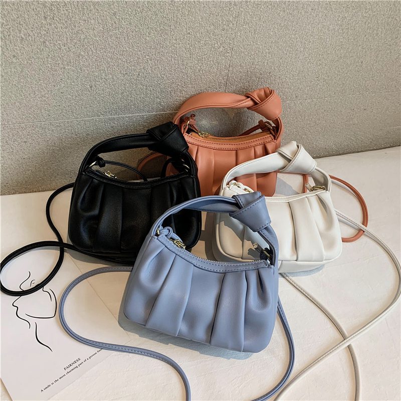 Frida Crossbody-håndtaske I Læder Til Kvinder - Blå