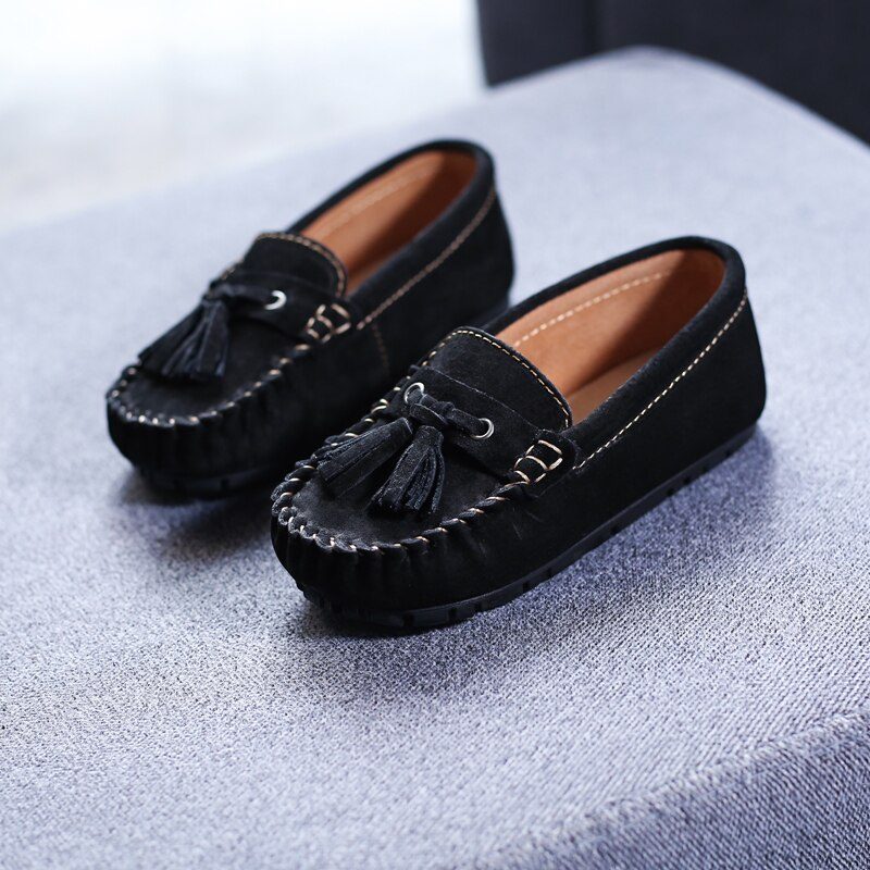 Galan Drenge Loafers Dress Sko - Orange