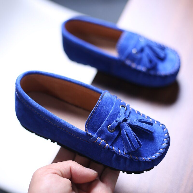 Galan Drenge Loafers Dress Sko - Orange