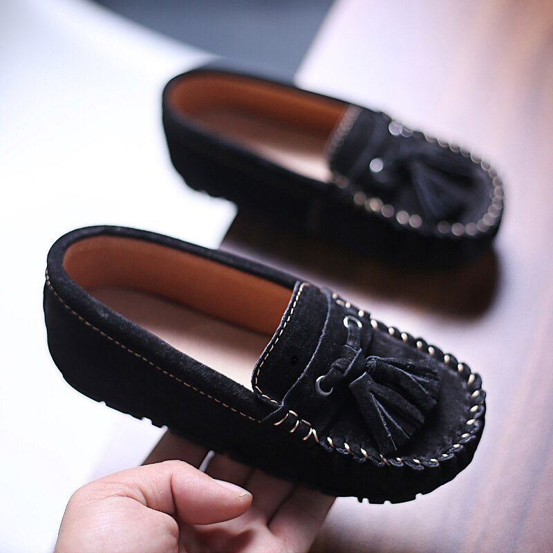 Galan Drenge Loafers Dress Sko - Orange