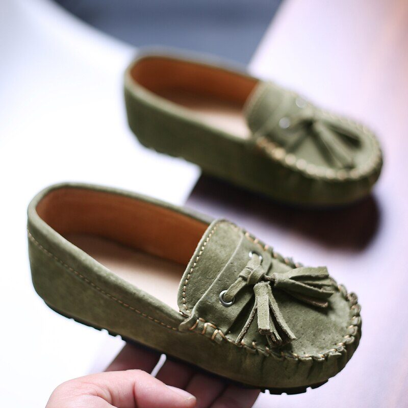 Galan Drenge Loafers Dress Sko - Orange