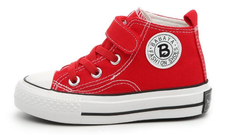 Garfi Unisex High Top Sneaker Til Børn - Rød