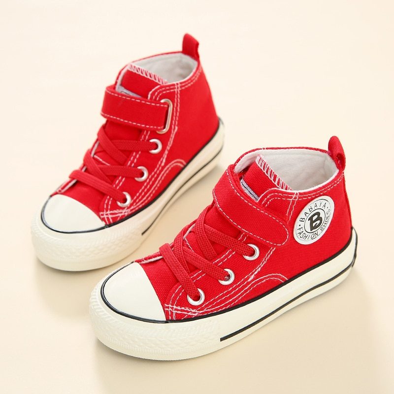 Garfi Unisex High Top Sneaker Til Børn - Rød