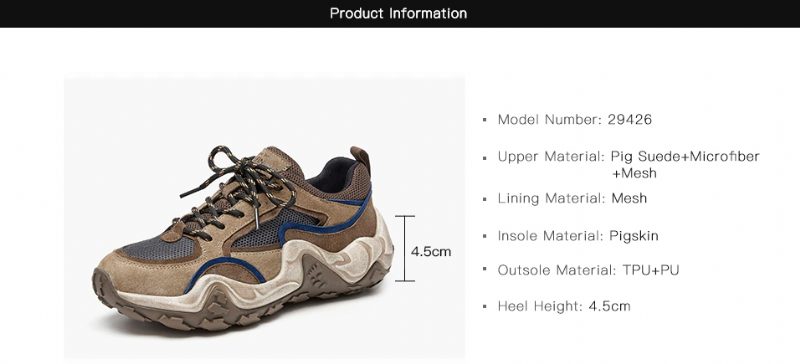 Garnier Platform Sneaker I Læder Til Kvinder - Kamel