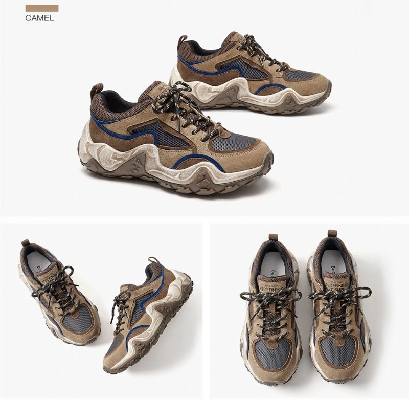 Garnier Platform Sneaker I Læder Til Kvinder - Kamel