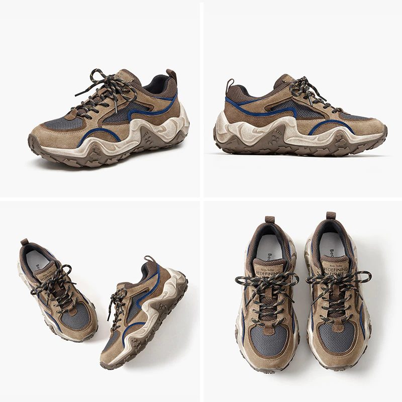 Garnier Platform Sneaker I Læder Til Kvinder - Kamel