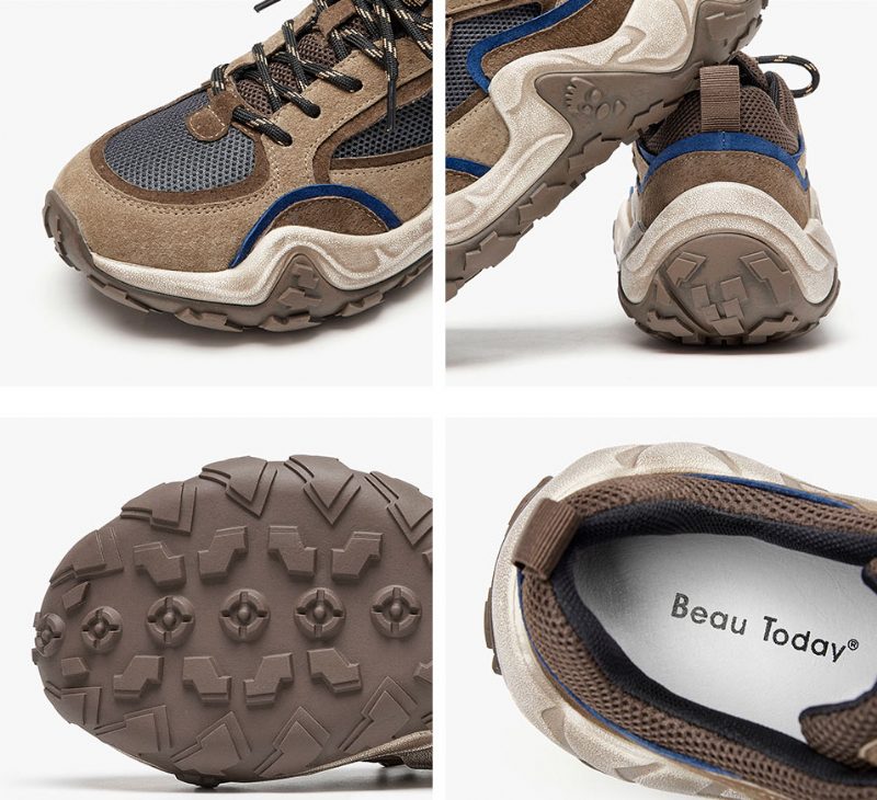 Garnier Platform Sneaker I Læder Til Kvinder - Kamel