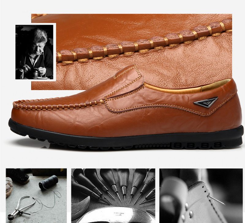 Geronimo Loafers Fritidssko Til Mænd - Orange