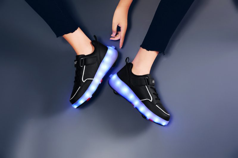Gezzy Unisex Rullesneaker Til Børn - Pink