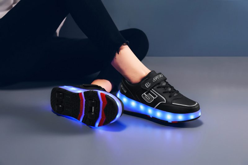 Gezzy Unisex Rullesneakers Til Børn - Pink