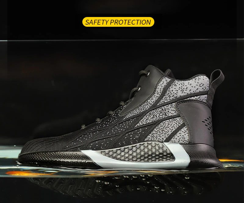 Ghost Mænds Sneakers Sikkerhedsstål Tå Sko - Blå