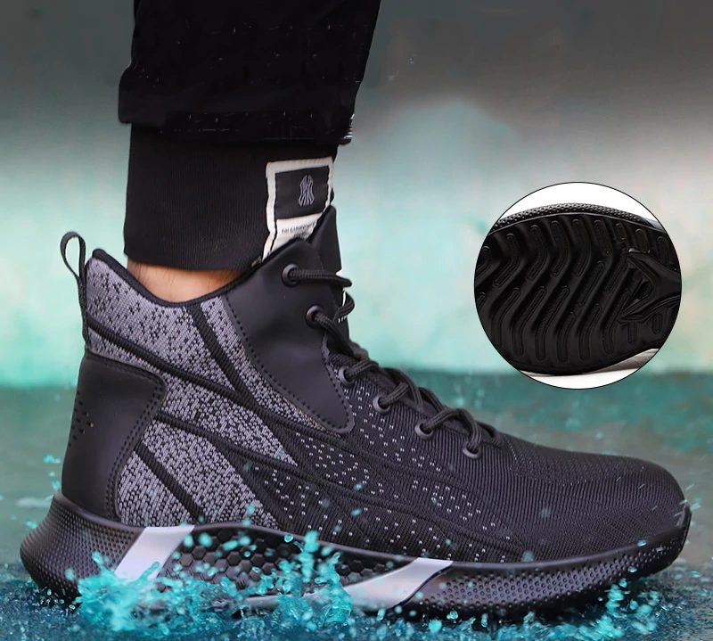 Ghost Mænds Sneakers Sikkerhedsstål Tå Sko - Blå