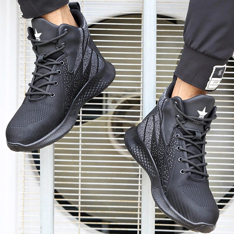 Ghost Mænds Sneakers Sikkerhedsstål Tå Sko - Blå