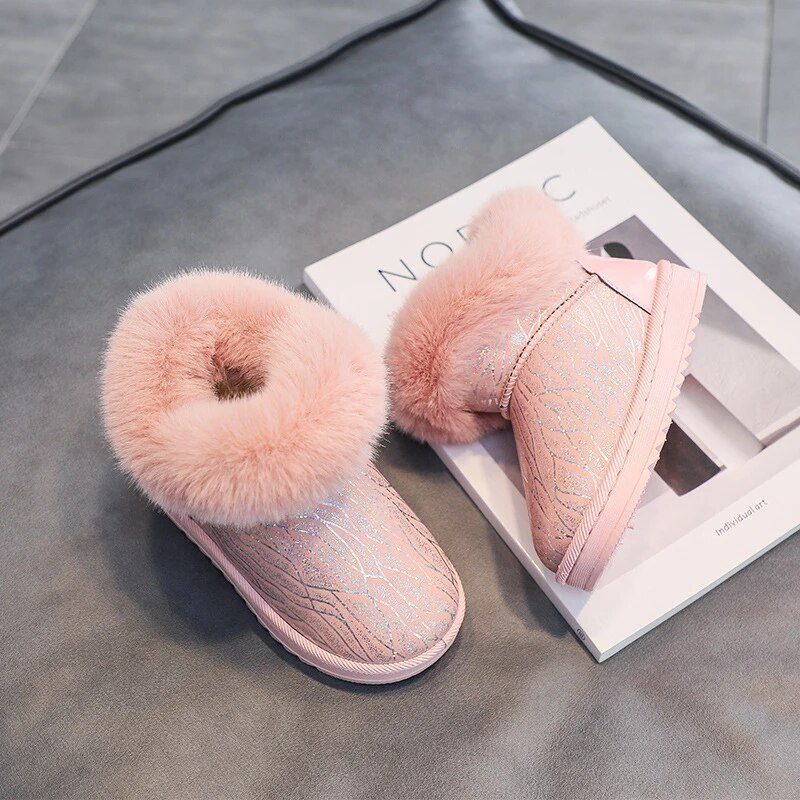 Giani-pigers Snestøvle - Beige pels