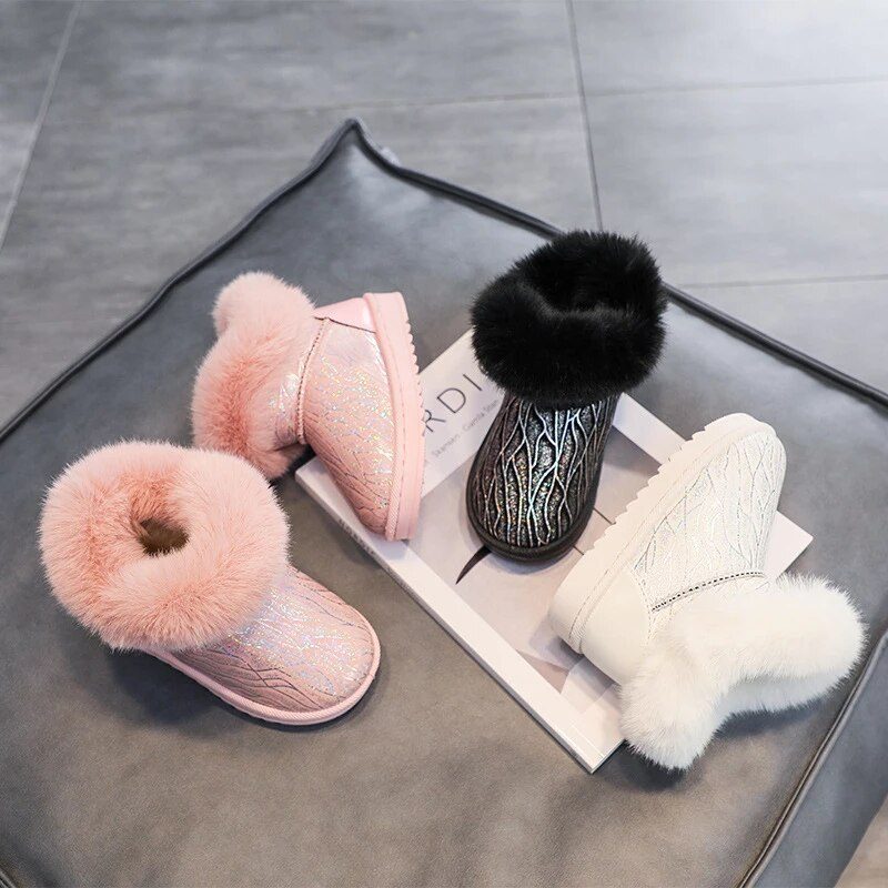 Giani-pigers Snestøvle - Beige pels