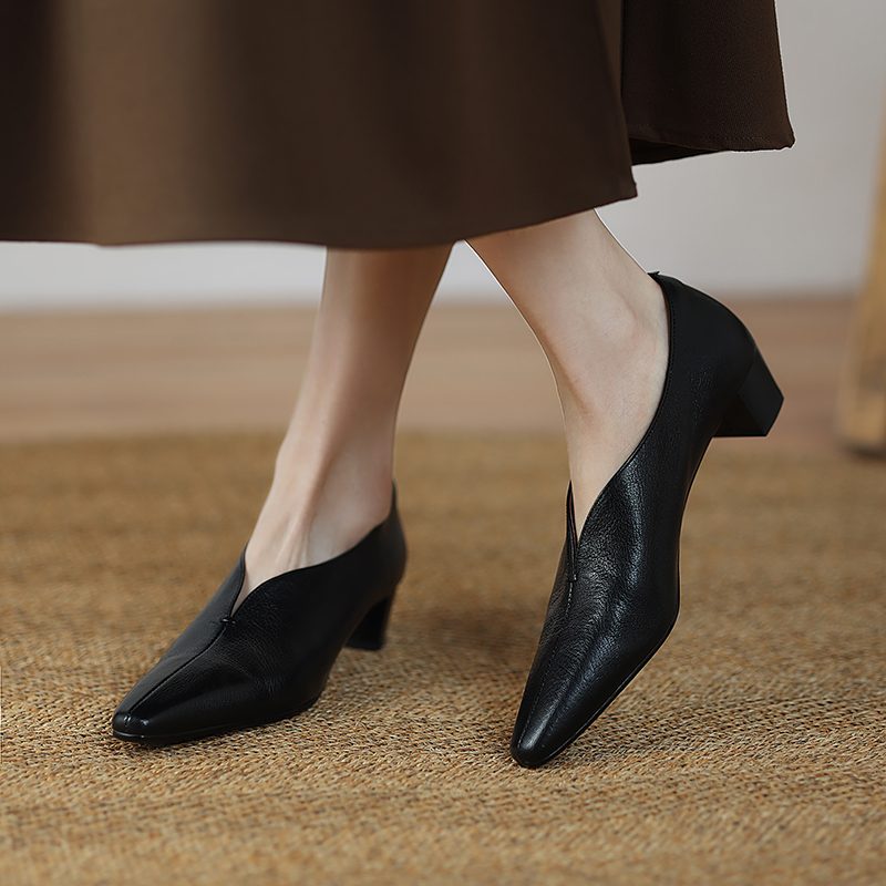 Gina Komfortable Elegant Pumps Til Kvinder - Sort