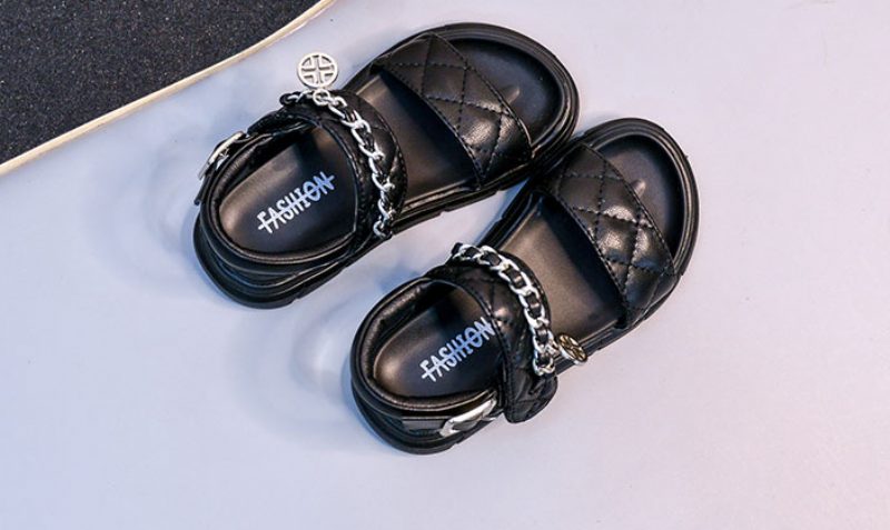 Gina Pigekjole Sandal - Sort