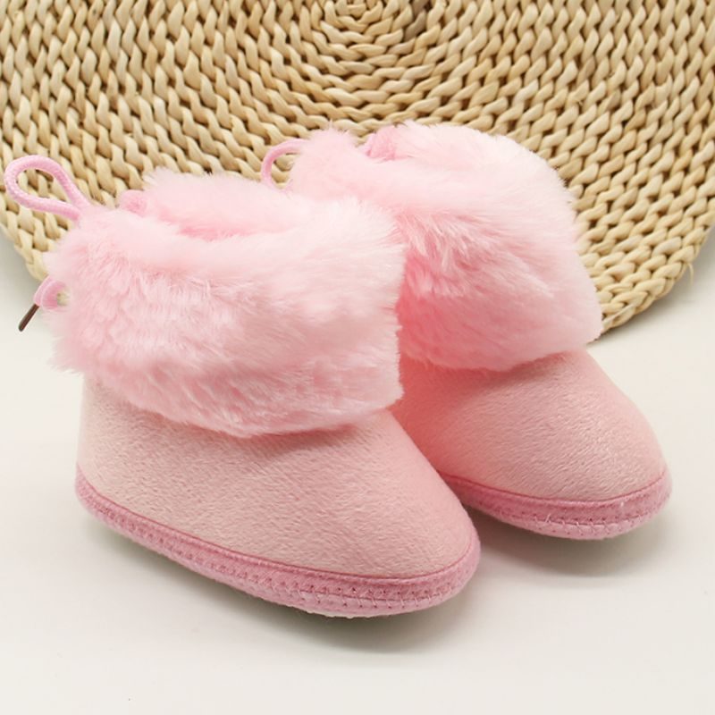 Ginny Babypigers Snestøvle - Pink Pels