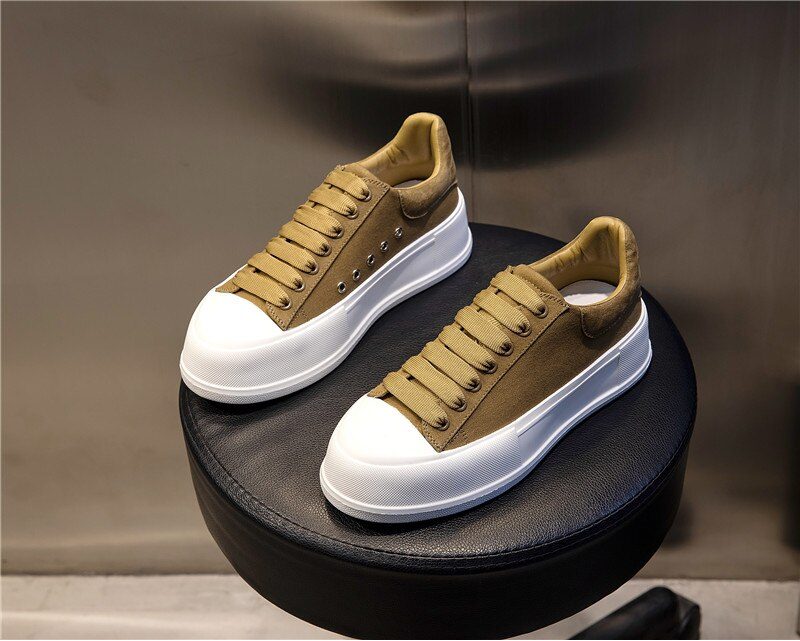 Giordano Sneaker Med Snørebånd Til Kvinder - Khaki