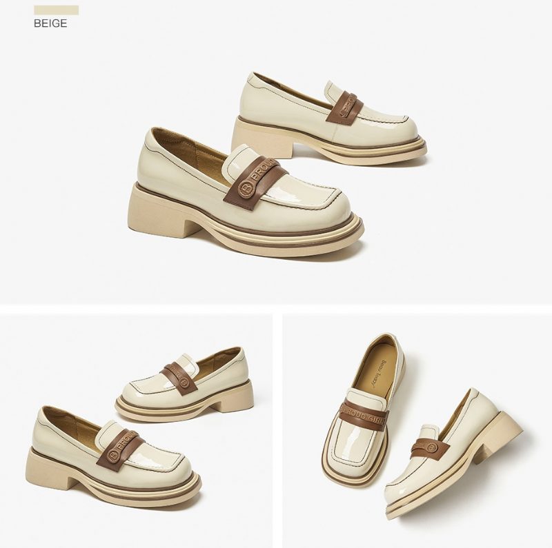 Giorgia Dame Loafer Sko - Beige