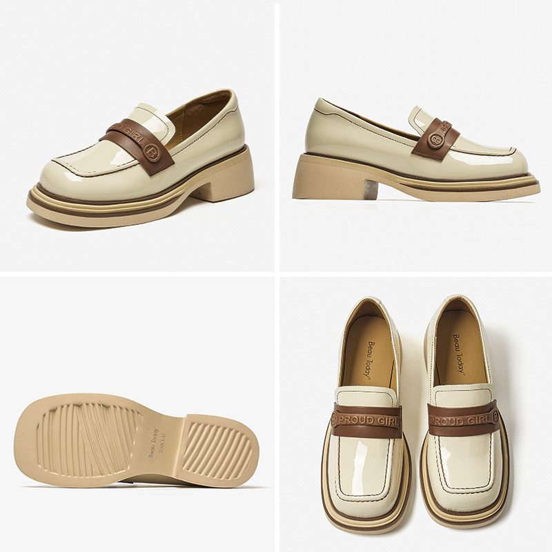Giorgia Dame Loafer Sko - Beige