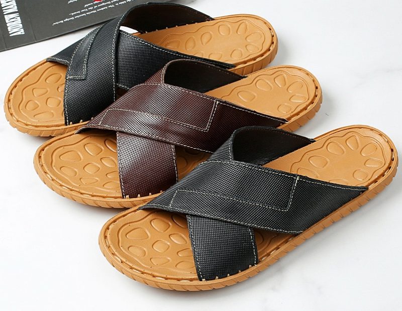 Giov Udendørs Flip Flop Til Mænd - Brun